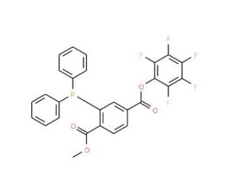 2-(Diphenylphosphino)terephthalic acid 1-methyl 4-pentafluorophenyl diester - chemical structure image