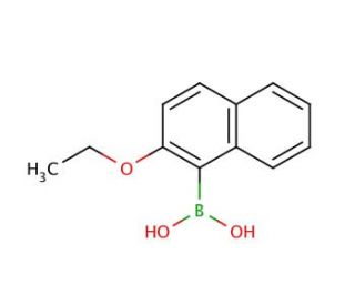 2-Ethoxy-1-naphthaleneboronic acid (CAS 148345-64-6) - chemical structure image