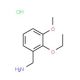 (2-Ethoxy-3-methoxyphenyl)methanaminehydrochloride - chemical structure image
