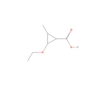 2-ethoxy-3-methylcyclopropanecarboxylic acid - chemical structure image