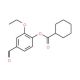 2-Ethoxy-4-formylphenyl cyclohexanecarboxylate - chemical structure image