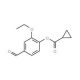2-Ethoxy-4-formylphenyl cyclopropanecarboxylate - chemical structure image