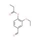 2-Ethoxy-4-formylphenyl propionate - chemical structure image