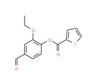 2-Ethoxy-4-formylphenyl thiophene-2-carboxylate - chemical structure image