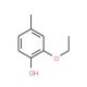 2-Ethoxy-4-methylphenol (CAS 2563-07-7) - chemical structure image
