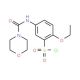 2-Ethoxy-5-[(morpholine-4-carbonyl)amino]benzenesulfonyl chloride (CAS 680618-10-4) - chemical structure image