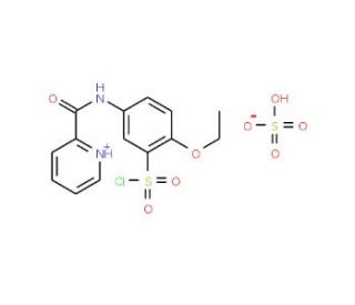 2-Ethoxy-5-[(pyridine-2-carbonyl)-amino]-benzene sulfonyl chloride hydrogen sulfate - chemical structure image