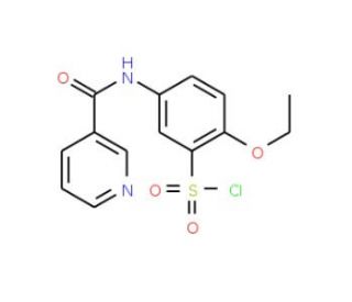 2-Ethoxy-5-[(pyridine-3-carbonyl)amino]benzenesulfonyl chloride (CAS 680618-09-1) - chemical structure image