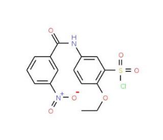 2-Ethoxy-5-(3-nitro-benzoylamino)-benzenesulfonyl chloride (CAS 680618-00-2) - chemical structure image