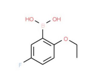 2-Ethoxy-5-fluorophenylboronic acid (CAS 864301-27-9) - chemical structure image