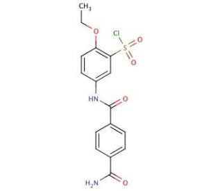 2-Ethoxy-5-(terephthalamido) benzene-1-sulfonyl chloride (CAS 680618-05-7) - chemical structure image