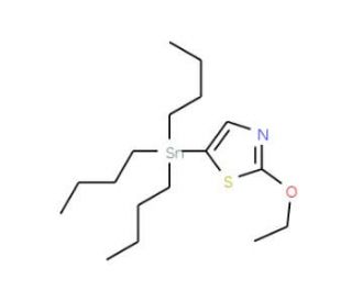 2-Ethoxy-5-(tributylstannyl)-1,3-thiazole (CAS 446285-61-6) - chemical structure image