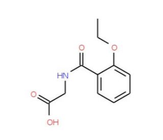 (2-Ethoxy-benzoylamino)-acetic acid (CAS 10263-57-7) - chemical structure image