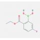 2-Ethoxycarbonyl-5-fluorophenylboronic acid (CAS 957062-87-2) - chemical structure image