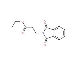 2-Ethoxycarbonyl-ethyl-phthalimide (CAS 4561-06-2) - chemical structure image
