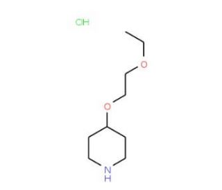 2-Ethoxyethyl 4-piperidinyl ether hydrochloride - chemical structure image