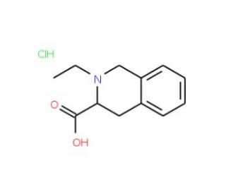 2-Ethyl-1,2,3,4-tetrahydro-isoquinoline-3-carboxylic acid hydrochloride - chemical structure image