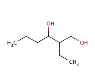 2-Ethyl-1,3-hexanediol (CAS 94-96-2) - chemical structure image
