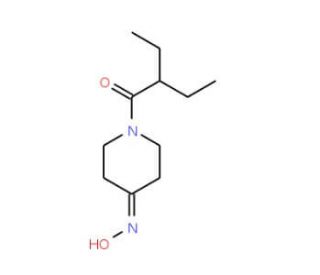 2-ethyl-1-[4-(hydroxyimino)piperidin-1-yl]butan-1-one - chemical structure image