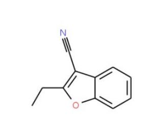 2-ethyl-1-benzofuran-3-carbonitrile (CAS 42901-97-3) - chemical structure image