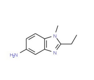 2-Ethyl-1-methyl-1H-benzoimidazol-5-ylamine (CAS 323584-32-3) - chemical structure image