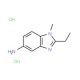 2-Ethyl-1-methyl-1H-benzoimidazol-5-ylaminedihydrochloride - chemical structure image