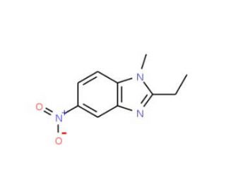 2-Ethyl-1-methyl-5-nitro-1H-1,3-benzimidazole - chemical structure image
