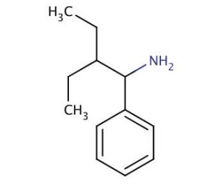 2-ethyl-1-phenylbutan-1-amine - chemical structure image