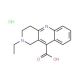 2-ethyl-1H,2H,3H,4H-benzo[b]1,6-naphthyridine-10-carboxylic acid hydrochloride - chemical structure image