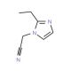 (2-Ethyl-1H-imidazol-1-yl)acetonitrile (CAS 1119451-03-4) - chemical structure image