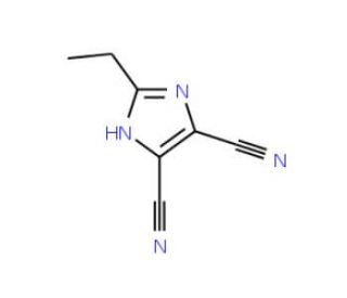 2-Ethyl-1H-imidazole-4,5-dicarbonitrile (CAS 57610-38-5) - chemical structure image