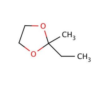 2-Ethyl-2-methyl-1,3-dioxolane (CAS 126-39-6) - chemical structure image