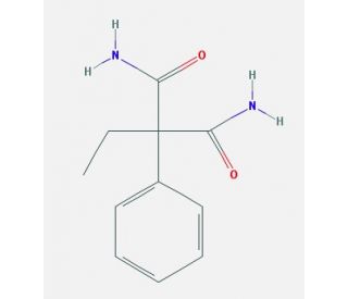 2-Ethyl-2-phenylmalonamide (CAS 7206-76-0) - chemical structure image