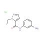 2-Ethyl-2H-pyrazole-3-carboxylic acid (3-amino-phenyl)-amide hydrochloride - chemical structure image