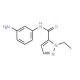 2-Ethyl-2H-pyrazole-3-carboxylic acid(3-amino-phenyl)-amide - chemical structure image