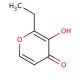 2-Ethyl-3-hydroxy-4H-pyran-4-one 的分子结构, CAS编号: 4940-11-8 2-Ethyl-3-hydroxy-4H-pyran-4-one (CAS 4940-11-8) - chemical structure image