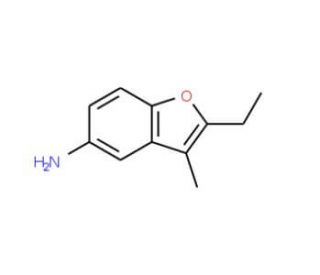2-Ethyl-3-methyl-1-benzofuran-5-amine - chemical structure image