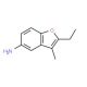 2-Ethyl-3-methyl-1-benzofuran-5-amine - chemical structure image