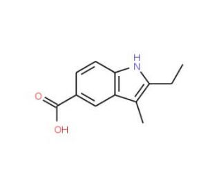 2-Ethyl-3-methyl-1H-indole-5-carboxylic acid - chemical structure image