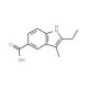 2-Ethyl-3-methyl-1H-indole-5-carboxylic acid - chemical structure image