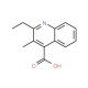2-Ethyl-3-methyl-quinoline-4-carboxylic acid (CAS 74960-58-0) - chemical structure image