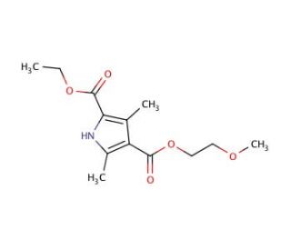 2-ethyl 4-(2-methoxyethyl) 3,5-dimethyl-1H-pyrrole-2,4-dicarboxylate - chemical structure image