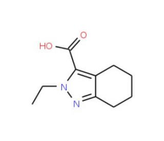 2-Ethyl-4,5,6,7-tetrahydro-2H-indazole-3-carboxylic acid - chemical structure image