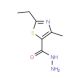 2-Ethyl-4-methyl-thiazole-5-carboxylic acid hydrazide (CAS 496057-26-2) - chemical structure image