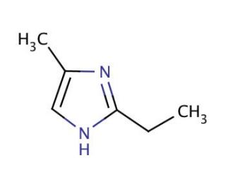 2-Ethyl-4-methylimidazole (CAS 931-36-2) - chemical structure image