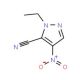 2-Ethyl-4-nitro-2H-pyrazole-3-carbonitrile - chemical structure image