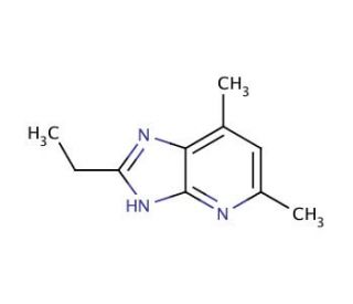 2-Ethyl-5,7-dimethyl-3H-imidazo[4,5-b]pyridine (CAS 133240-06-9) - chemical structure image