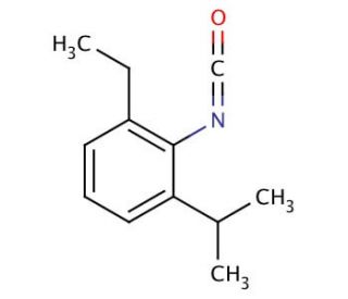 2-Ethyl-6-isopropylphenyl isocyanate (CAS 102561-41-1) - chemical structure image
