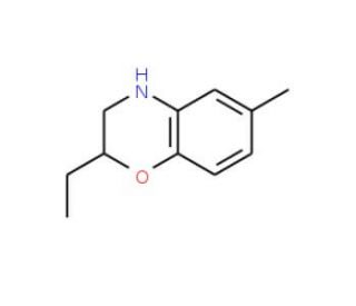 2-Ethyl-6-methyl-3,4-dihydro-2H-1,4-benzoxazine - chemical structure image