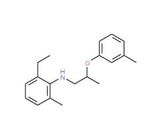 2-Ethyl-6-methyl-N-[2-(3-methylphenoxy)propyl]-aniline - chemical structure image